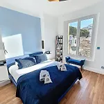 50 Shades Of Blue Modern & Stylish Apartment Central Cannes Croisette 2Mn